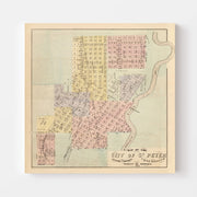 map of Saint Peter