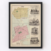 Carver Vintage Map 1874