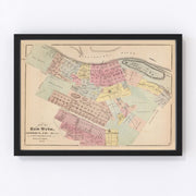 Red Wing Vintage Map 1874