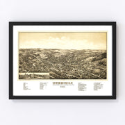 Merrimac Vintage Map 1889