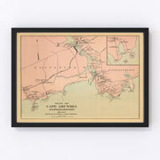Cape Porpoise Vintage Map 1894