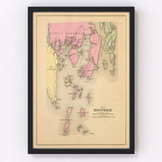 Boothbay Vintage Map 1894