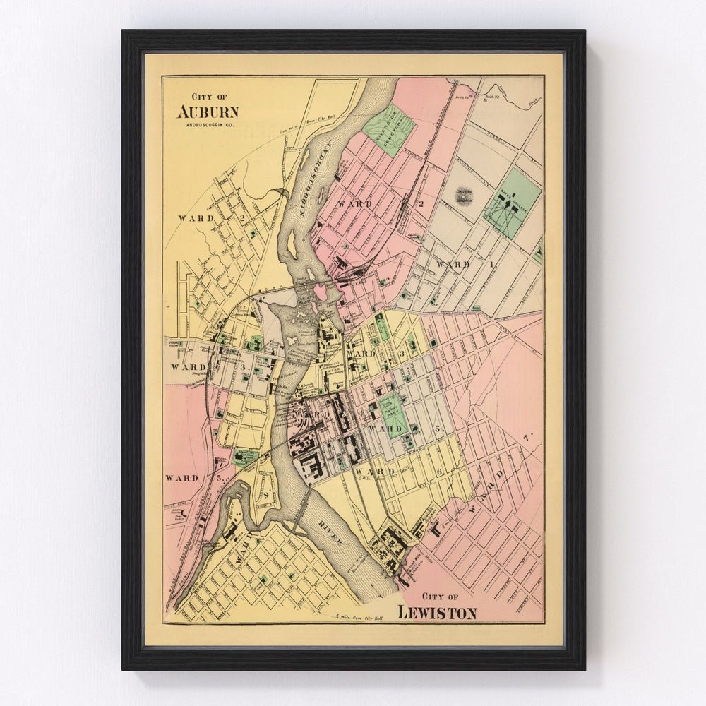 Auburn Vintage Map 1894
