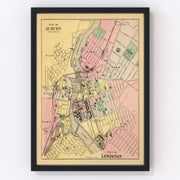 Auburn Vintage Map 1894