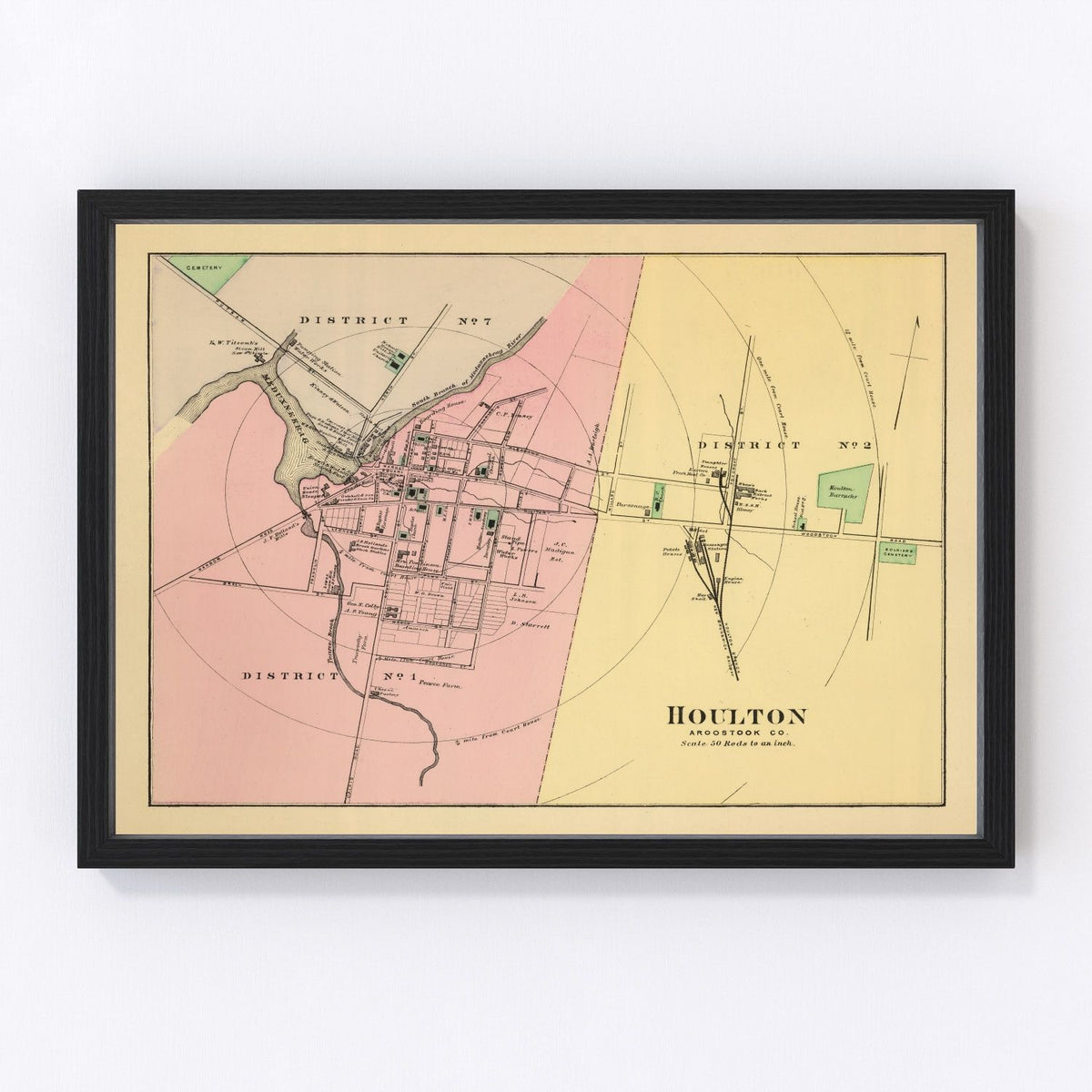 Houlton Vintage Map 1894