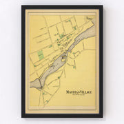 Machias Vintage Map 1894
