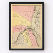 Gardiner Vintage Map 1894