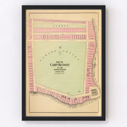 Camp Benson Vintage Map 1894