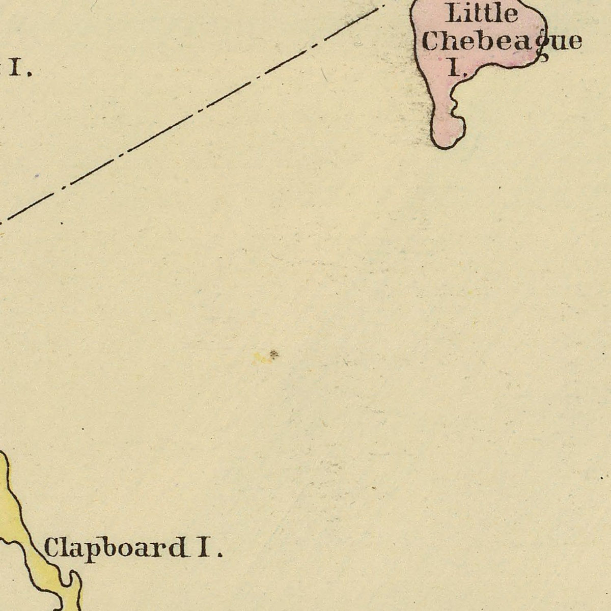 Restored historic details from the 1894 city map of Falmouth Foreside, Maine