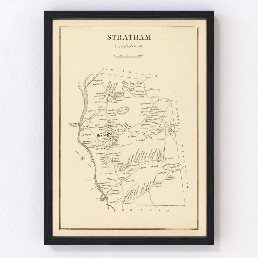 Stratham Vintage Map 1892