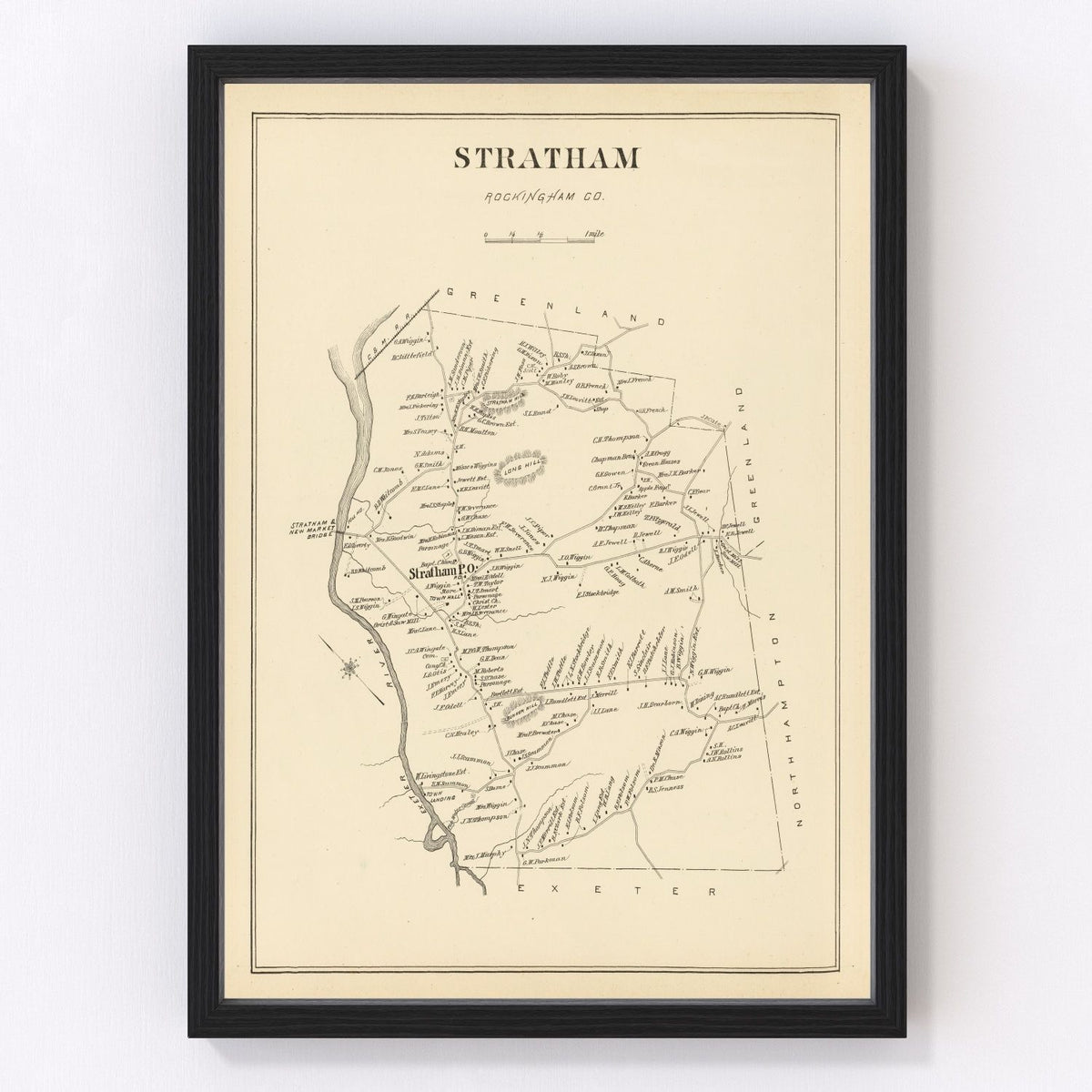 Stratham Vintage Map 1892