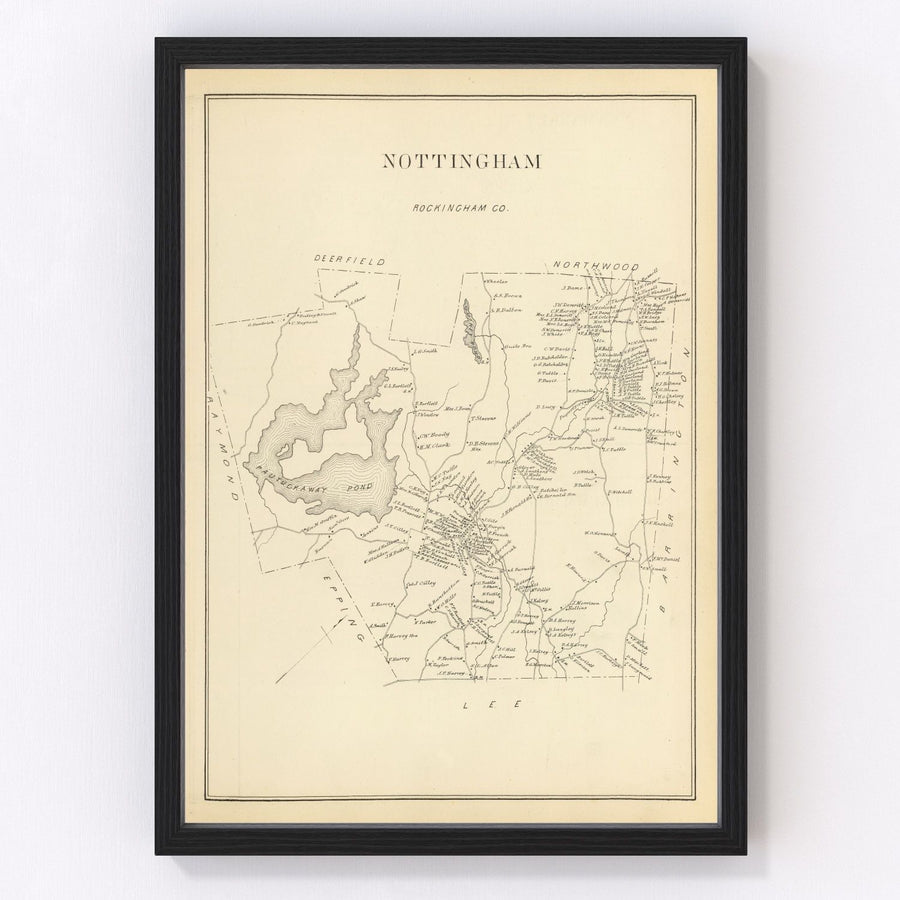 Nottingham Vintage Map 1892