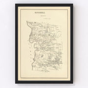 Haverhill Vintage Map 1892