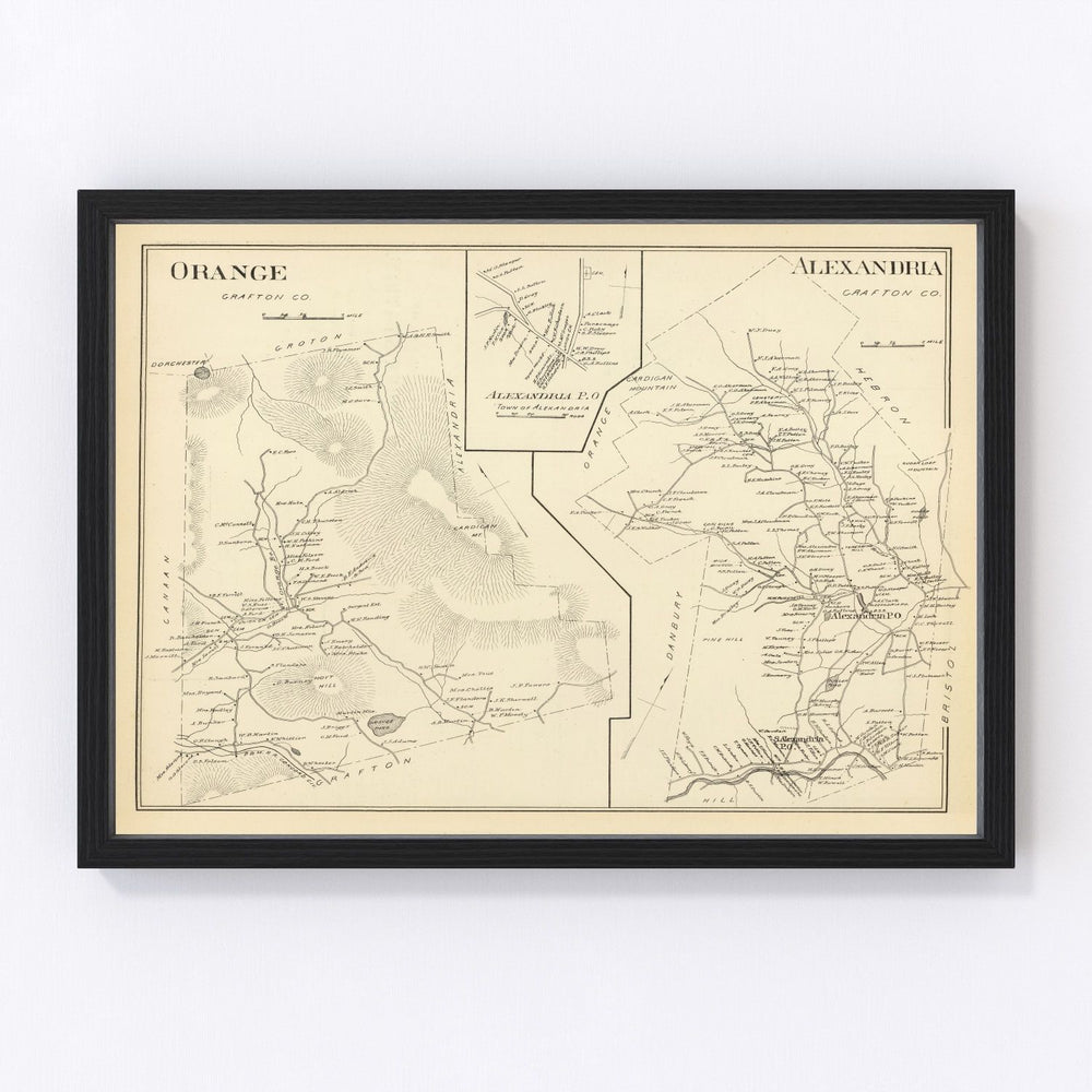 Alexandria Vintage Map 1892