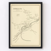 Enfield Vintage Map 1892