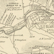 old Lebanon map