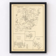 Franconia Vintage Map 1892