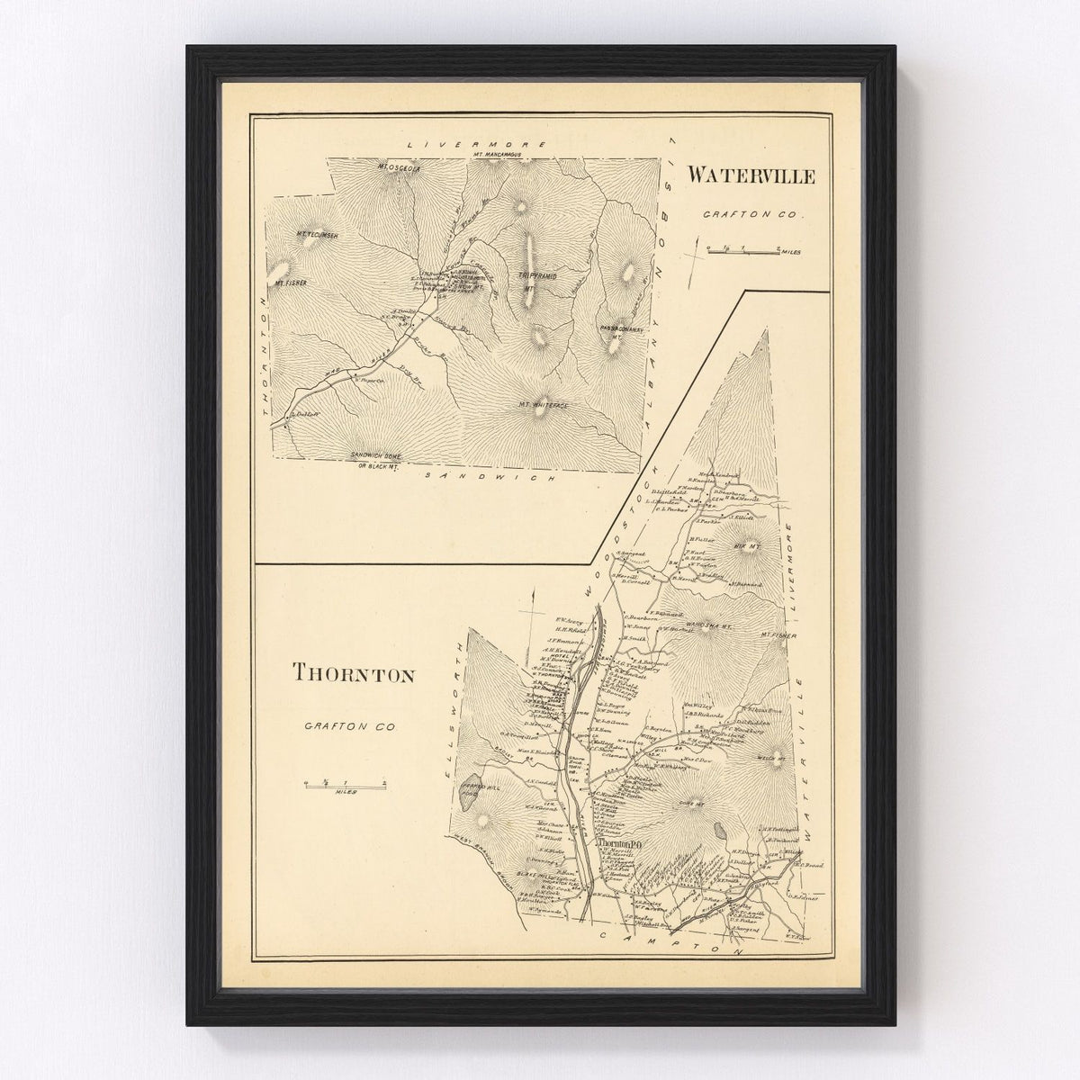 Thornton Vintage Map 1892