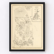 Ellsworth Vintage Map 1892