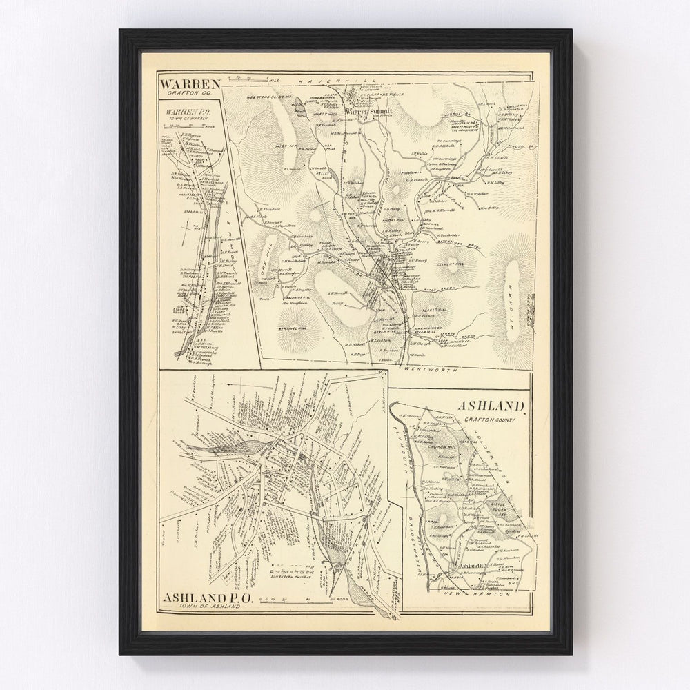 Ashland Vintage Map 1892