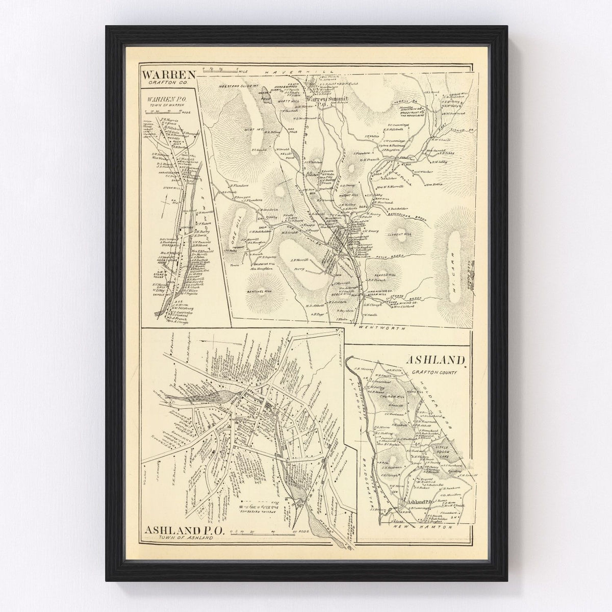 Ashland Vintage Map 1892