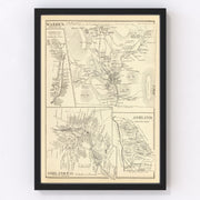 Ashland Vintage Map 1892