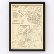 Campton Vintage Map 1892