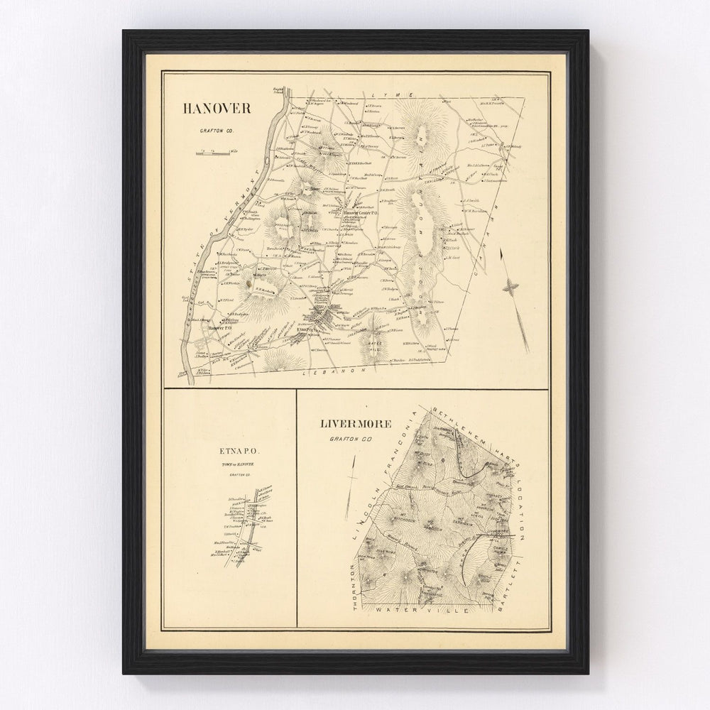 Hanover Vintage Map 1892