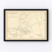 Hanover Vintage Map 1892