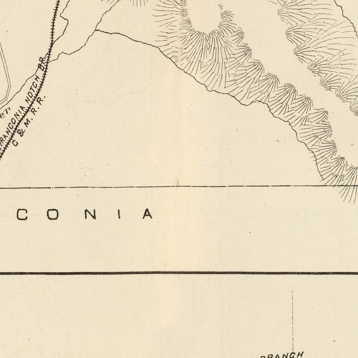 Restored historic details from the 1892 city map of Bethlehem, New Hampshire