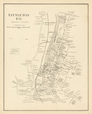 Vintage Map of Littleton, New Hampshire 1892