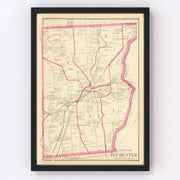 Rochester Vintage Map 1892