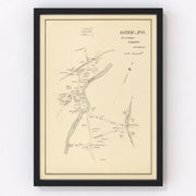Gonic Vintage Map 1892
