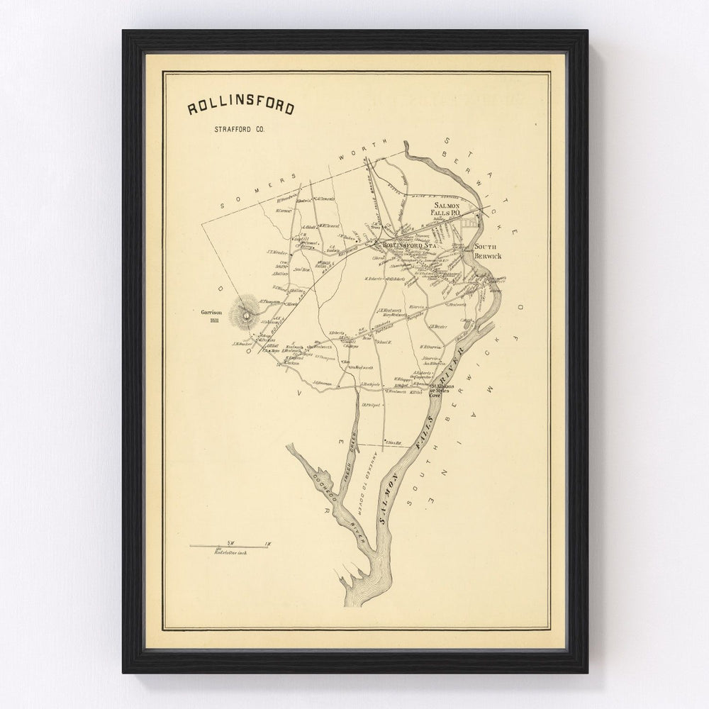 Rollinsford Vintage Map 1892