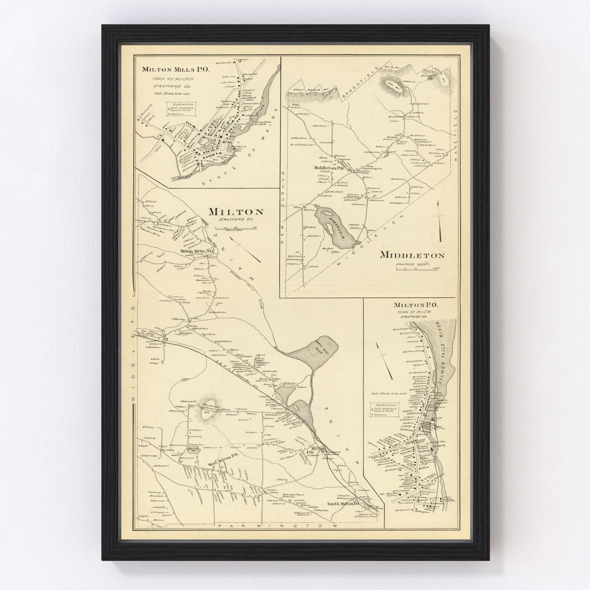 Middleton Vintage Map 1892