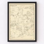 Barrington Vintage Map 1892
