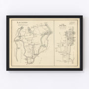 Laconia Vintage Map 1892