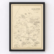 Gilmanton Vintage Map 1892