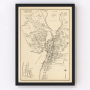 Lakeport Vintage Map 1892