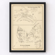 Center Harbor Vintage Map 1892