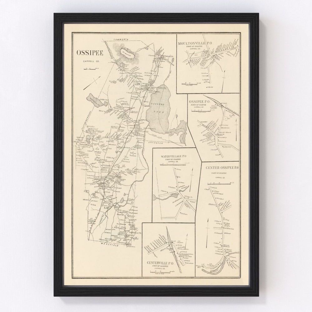 Moultonville Vintage Map 1892