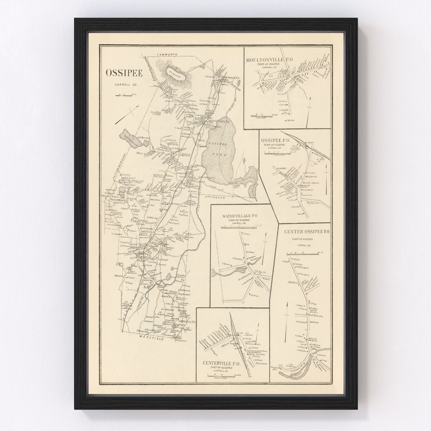 Moultonville Vintage Map 1892
