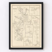 Moultonville Vintage Map 1892