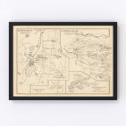Effingham Vintage Map 1892