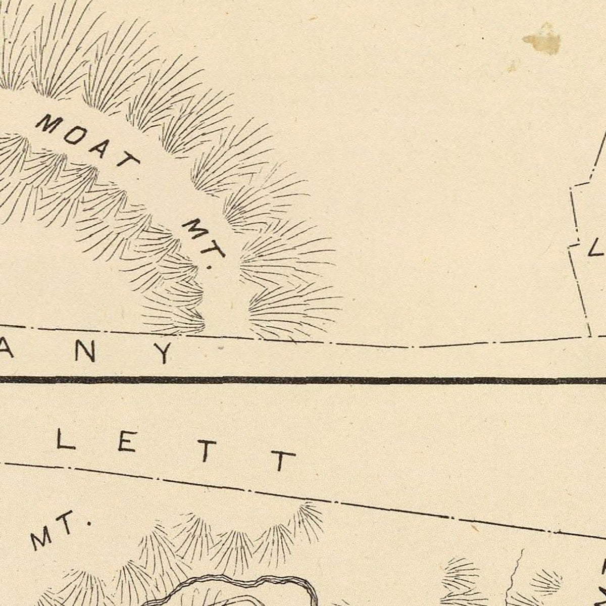 Restored historic details from the 1892 city map of Albany, New Hampshire