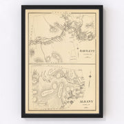Albany Vintage Map 1892