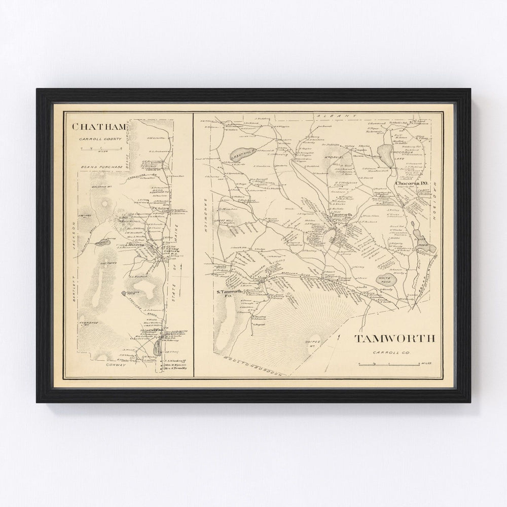 Chatham Vintage Map 1892