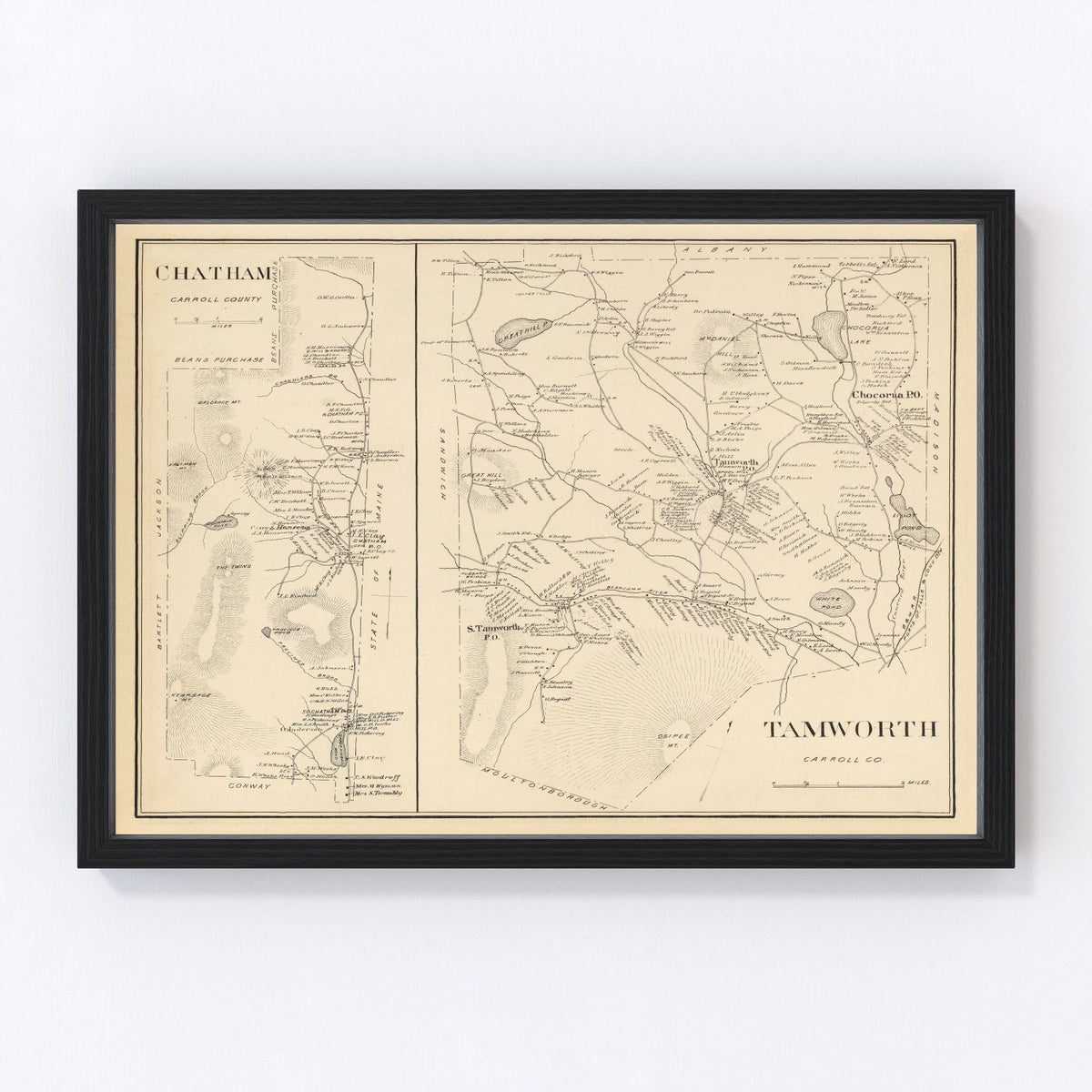 Chatham Vintage Map 1892