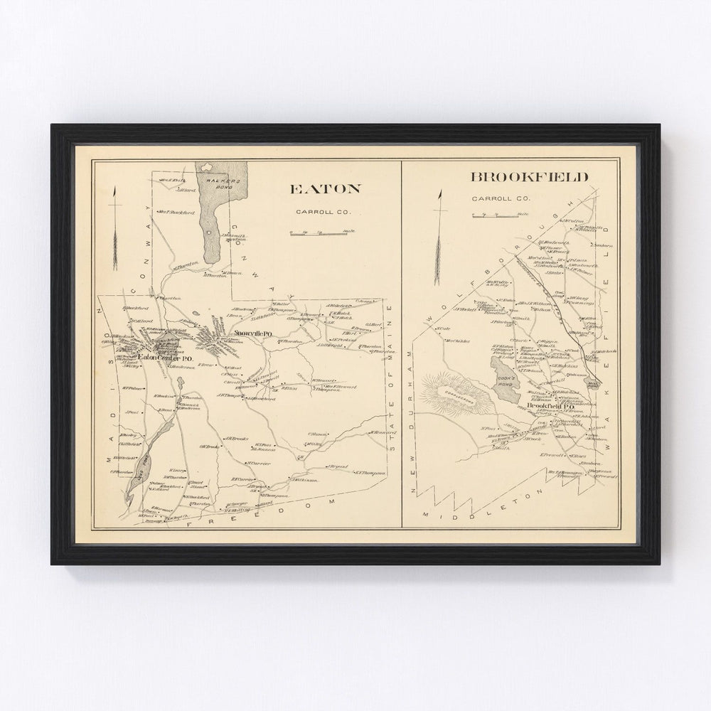 Brookfield Vintage Map 1892