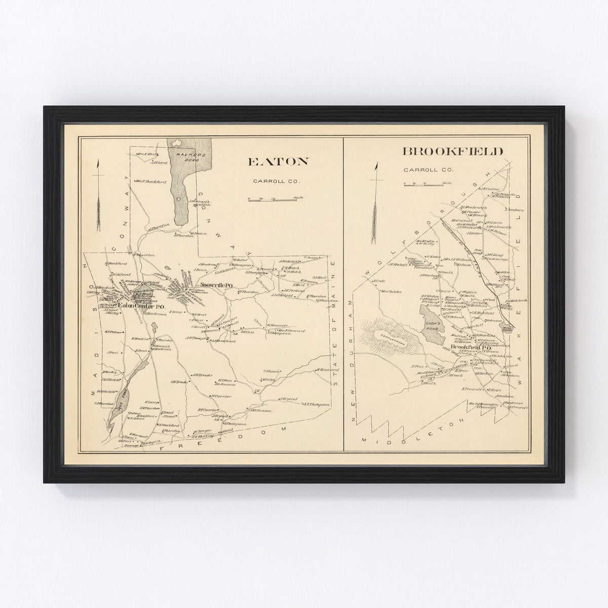Brookfield Vintage Map 1892